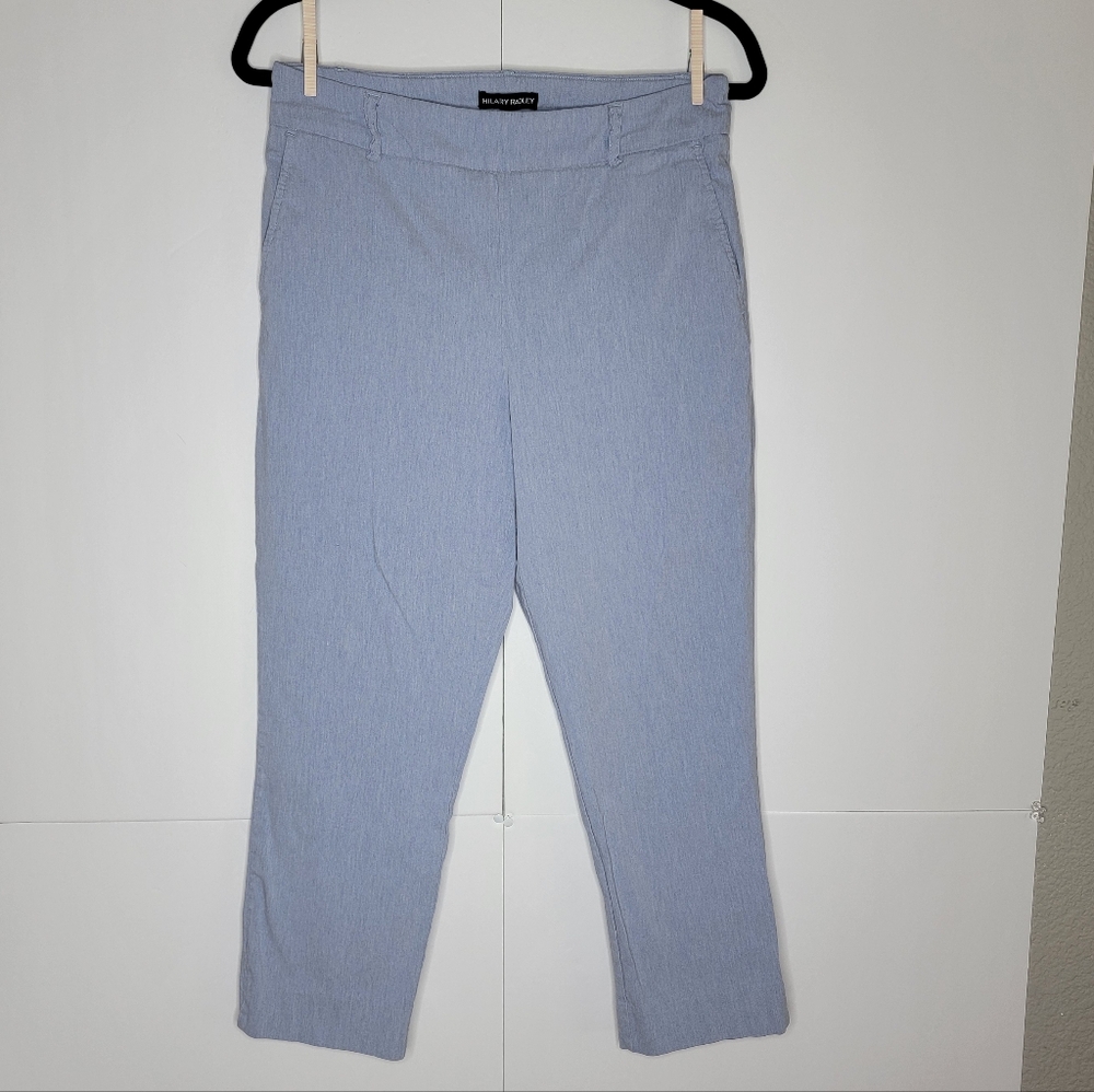 Hilary Radley Light Blue Slim Ankle Pants Women’s Size M Stretch Dress Pants